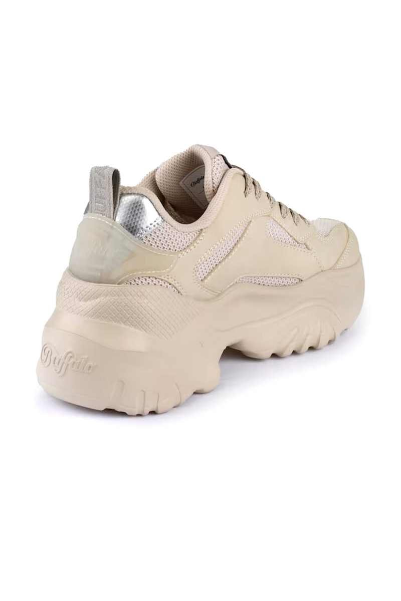 Γυναικεία Bliss Mesh Sneakers Μπεζ Buffalo BUF1636588-CREAM SILVER