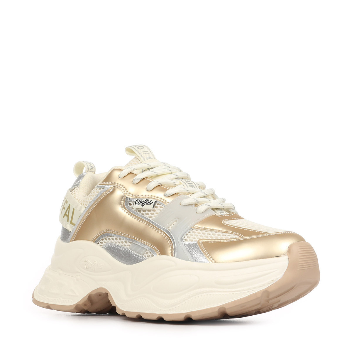 Γυναικεία Yuno One Sneakers Μπεζ Buffalo BUF1636644-CREAM GOLD