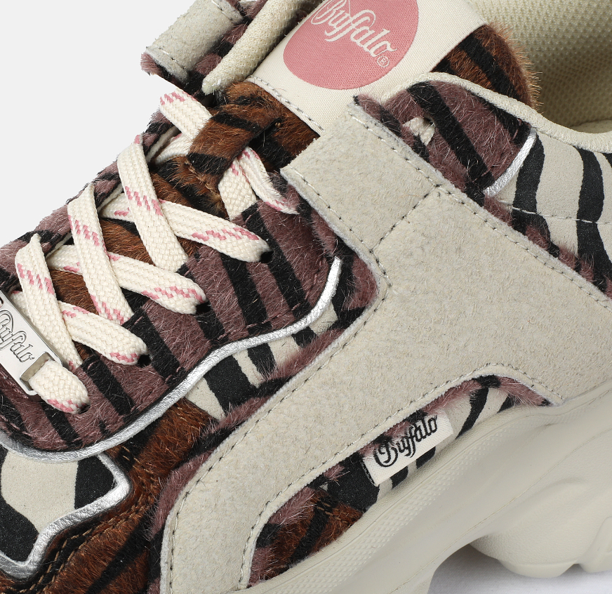 Γυναικεία Bliss Sneakers Μπεζ Buffalo BUF1636589-BEIGE Animal Mix