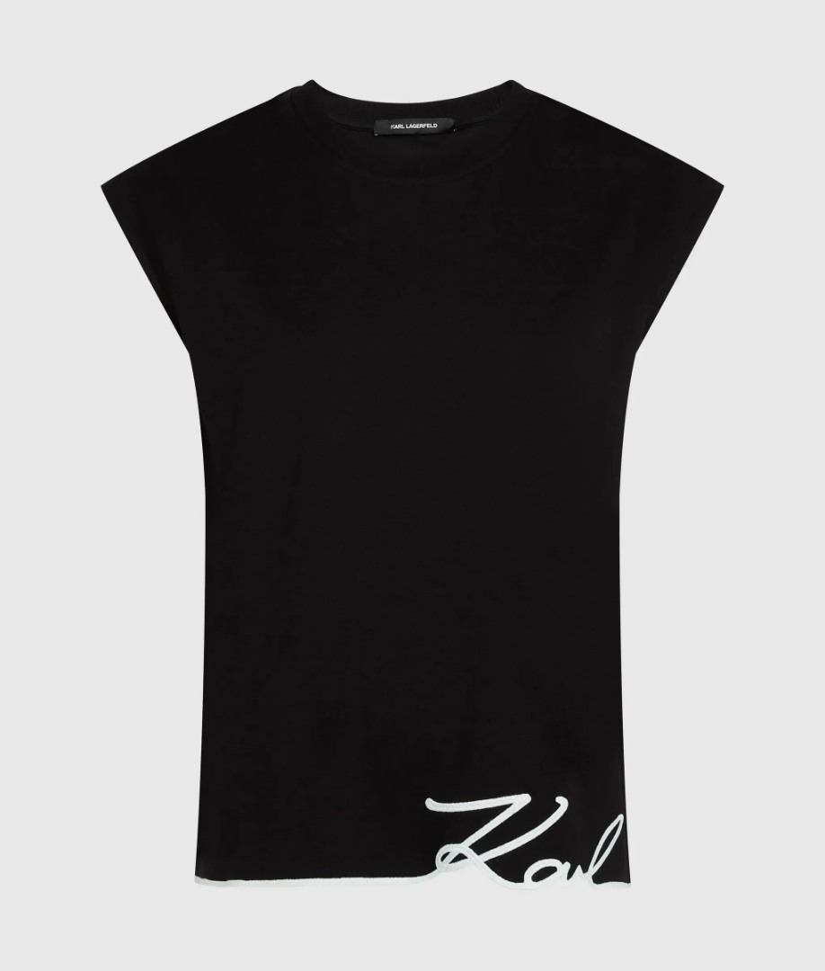 Γυναικείο Tank Top Μαύρο Karl Lagerfeld B2W17018-999 BLACK
