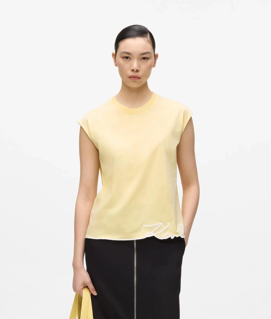 Γυναικείο Tank Top Κίτρινο Karl Lagerfeld B2W17018-1LD SUNLIGHT
