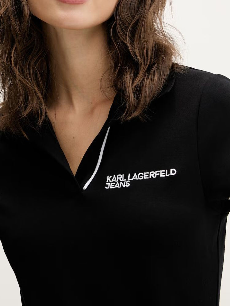 Γυναικείο Slim Polo Μαύρο Karl Lagerfeld Jeans B2W17066-999 BLACK