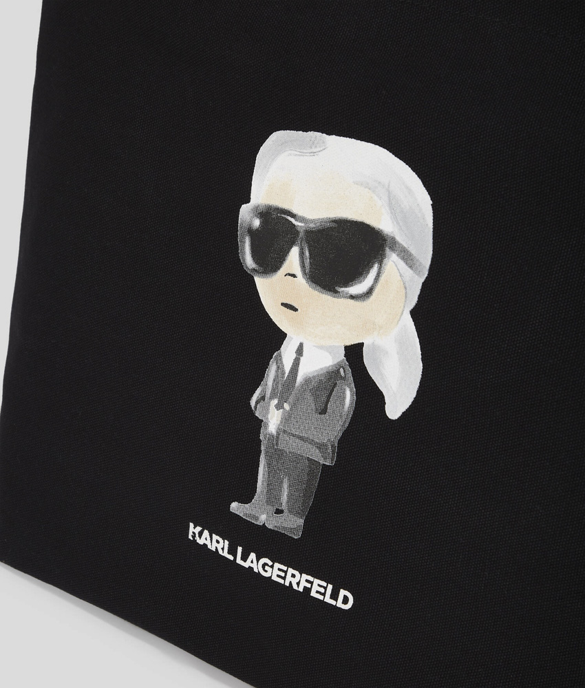 Γυναικεία Ikon Aquarelle Shopper Τσάντα Μαύρη Karl Lagerfeld A2W50027-999 BLACK