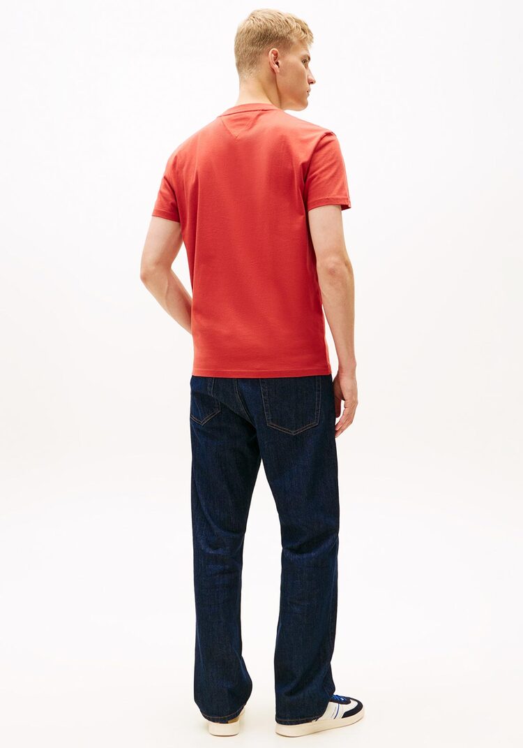 Ανδρικό T-shirt Κόκκινο Tommy Jeans DM0DM22307-XL0