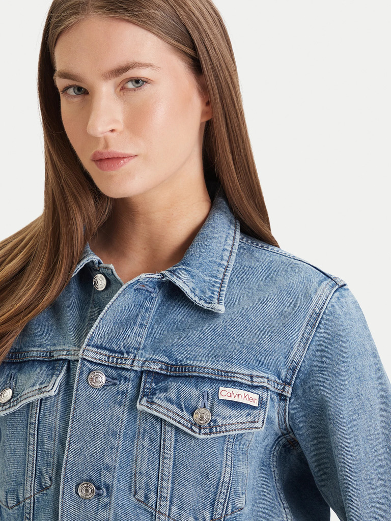 Γυναικείο Τζιν Μπουφάν Μπλε Calvin Klein LV047E904G-3KQ