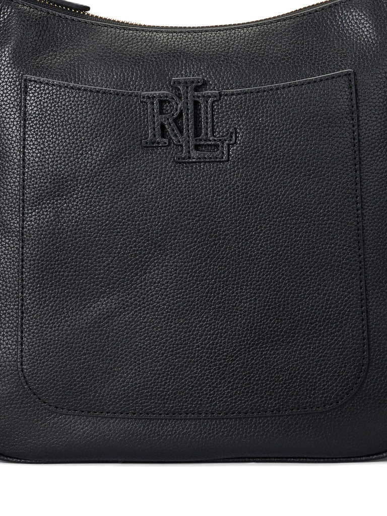 Γυναικεία Δερμάτινη Cameryn Τσάντα Χιαστί Μαύρη Ralph Lauren 431970152001-BLACK