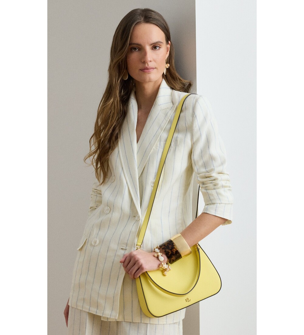 Γυναικεία Δερμάτινη Danni 26 Τσάντα Κίτρινη Ralph Lauren 431883768056-LEMON