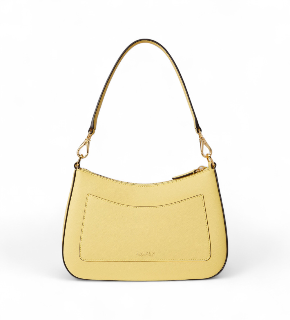 Γυναικεία Δερμάτινη Danni 26 Τσάντα Κίτρινη Ralph Lauren 431883768056-LEMON