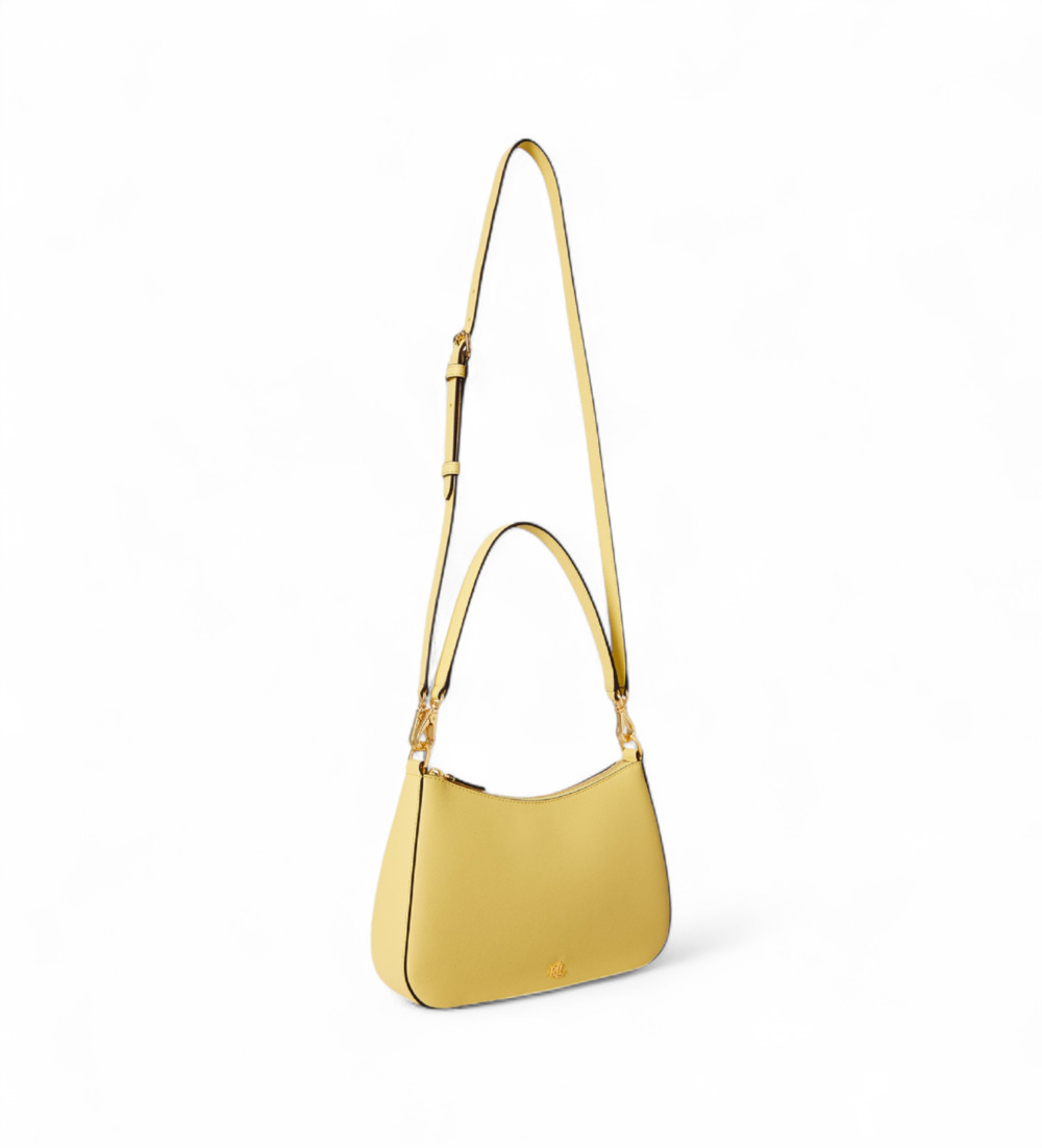 Γυναικεία Δερμάτινη Danni 26 Τσάντα Κίτρινη Ralph Lauren 431883768056-LEMON