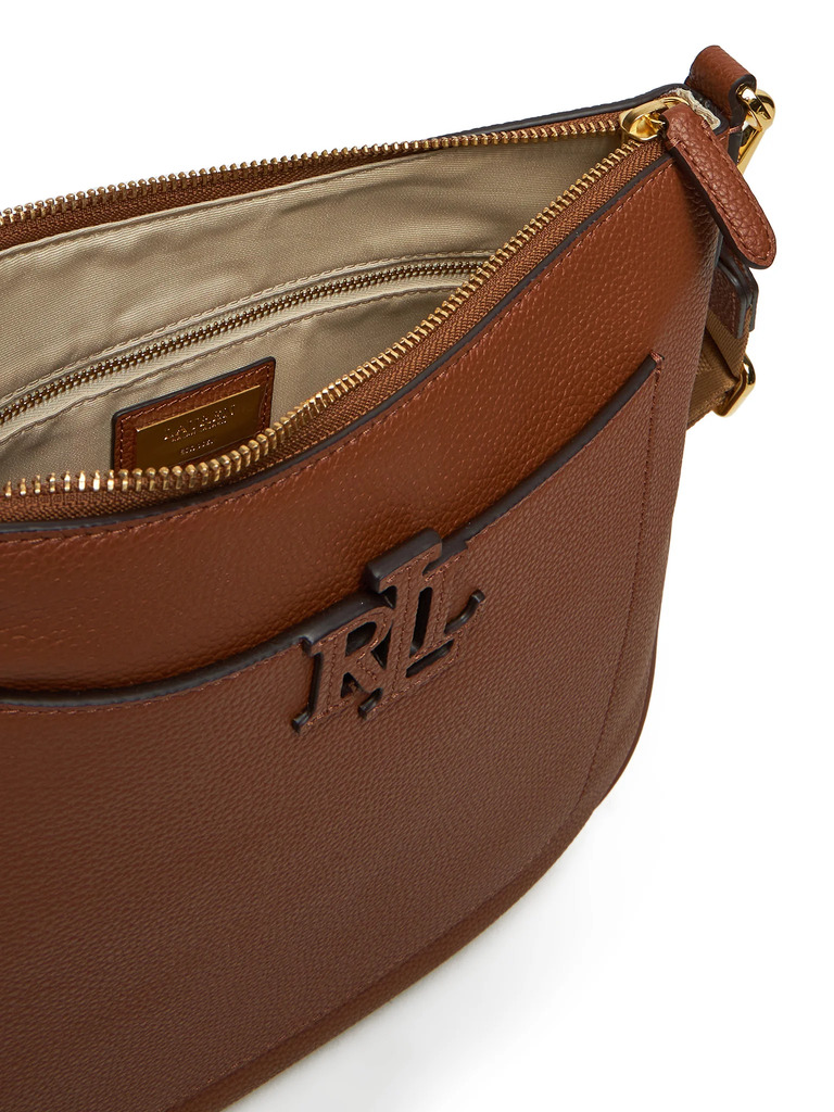 Γυναικεία Δερμάτινη Cameryn Τσάντα Χιαστί Καφέ Ralph Lauren 431970152002-TAN