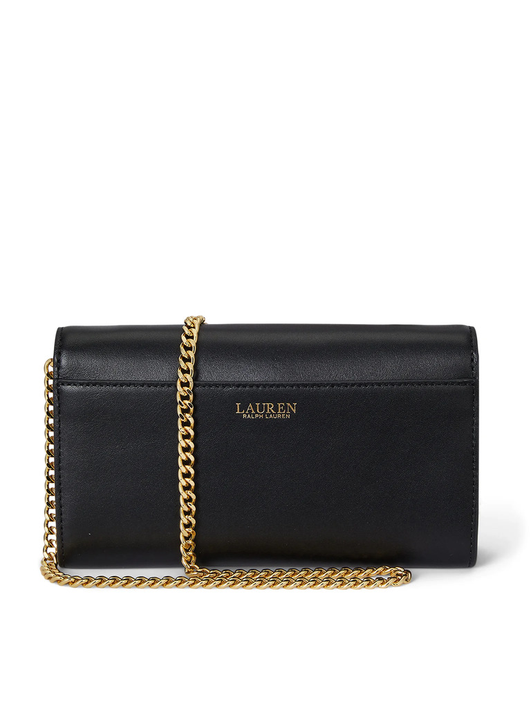 Γυναικείο Δερμάτινο Adair II Τσαντάκι Μαύρο Ralph Lauren 432980206001-BLACK