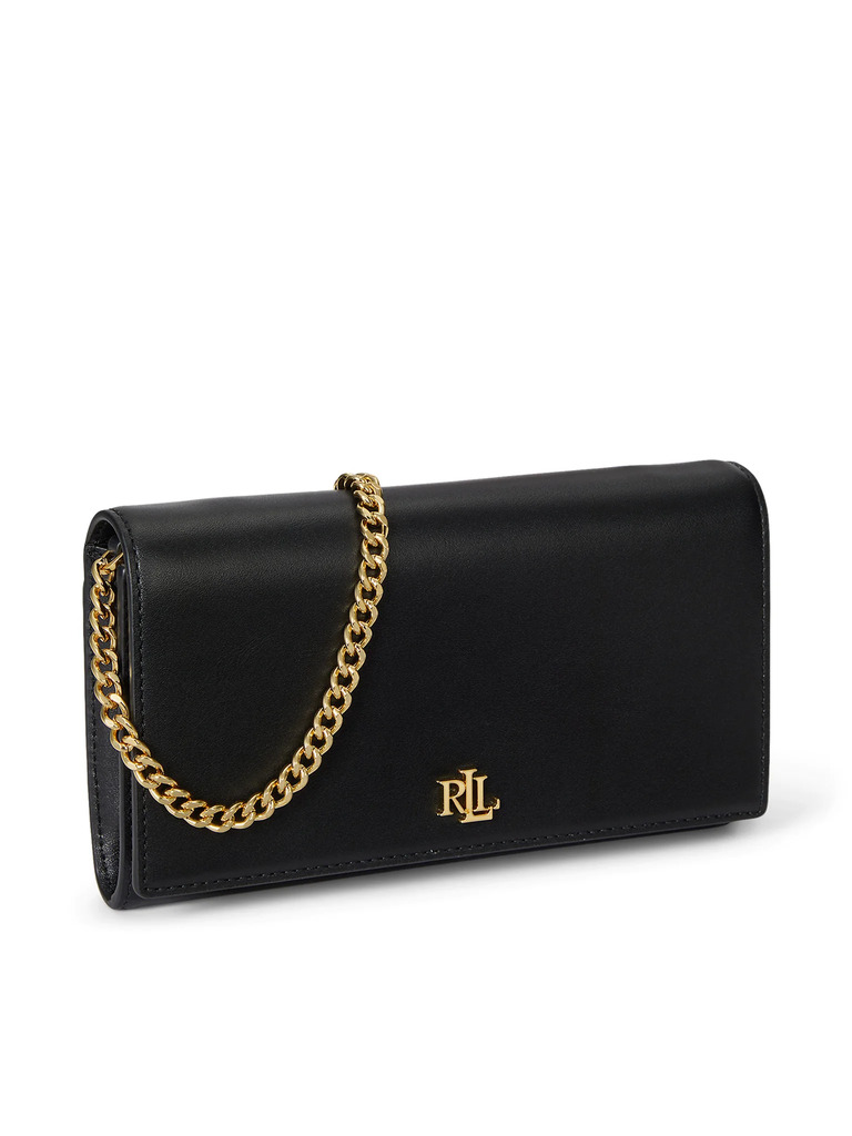 Γυναικείο Δερμάτινο Adair II Τσαντάκι Μαύρο Ralph Lauren 432980206001-BLACK