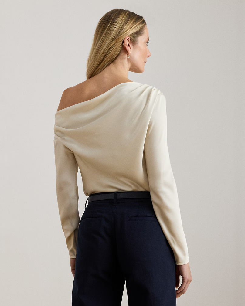 Γυναικεία Μακρυμάνικη Μπλούζα Κρεμ Ralph Lauren 200P03566003-Natural
