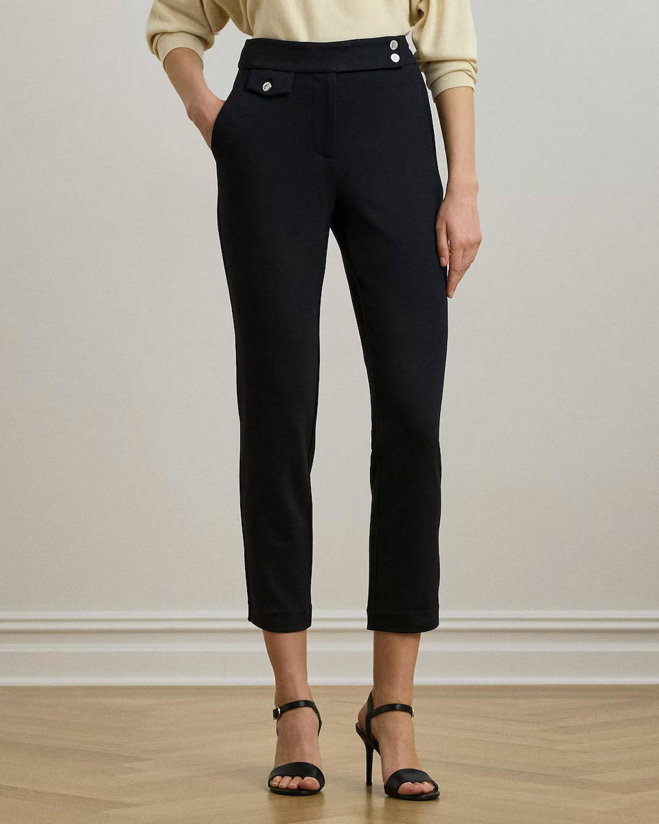 Γυναικείο Ponte Παντελόνι Μαύρο Ralph Lauren 200980023001-Black