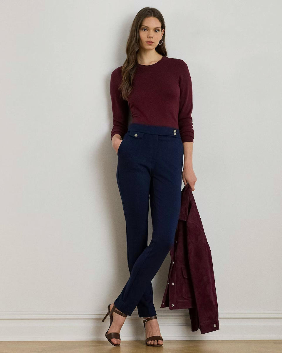 Γυναικείο Ponte Παντελόνι Navy Μπλε Ralph Lauren 200980023002-Navy