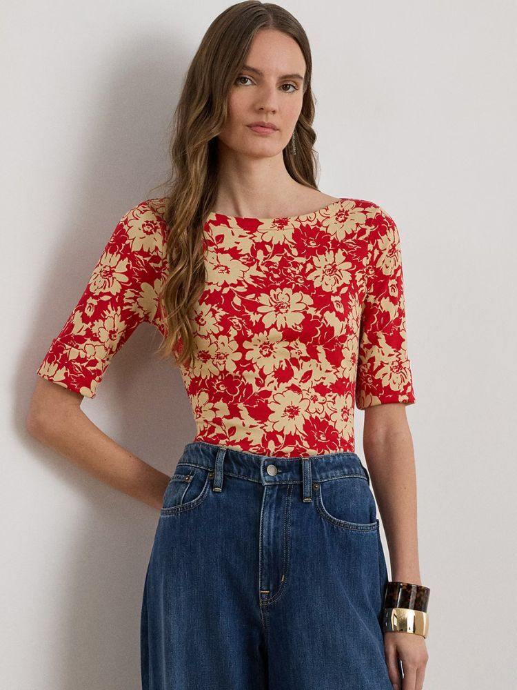 Γυναικείο T-shirt Κόκκινο Ralph Lauren 200P09078001-Red