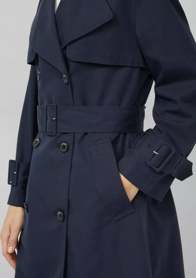 Γυναικεία Καπαρντίνα Navy Μπλε S.Oliver 2173521-5959