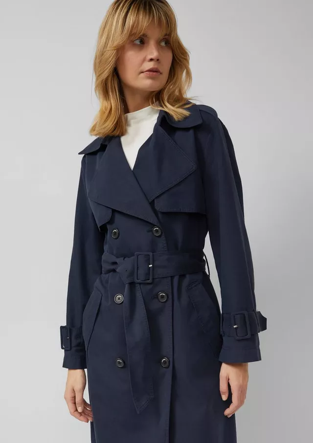 Γυναικεία Καπαρντίνα Navy Μπλε S.Oliver 2173521-5959