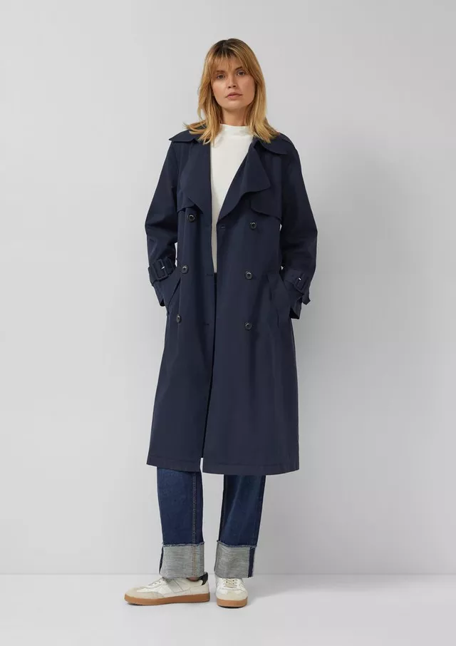Γυναικεία Καπαρντίνα Navy Μπλε S.Oliver 2173521-5959