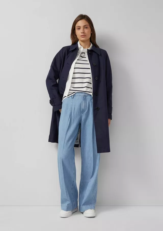 Γυναικεία Καπαρντίνα Navy Μπλε S.Oliver 2173525-5959