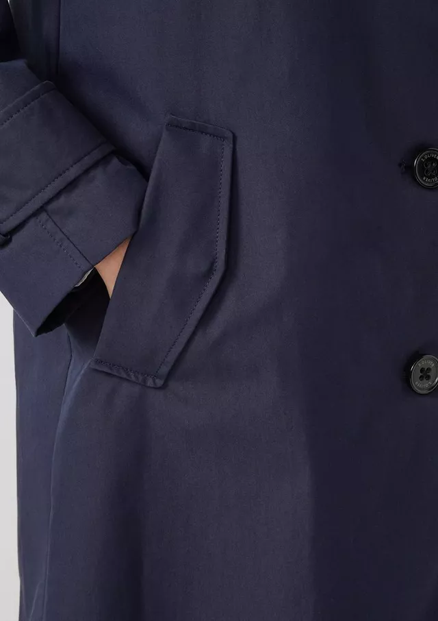 Γυναικεία Καπαρντίνα Navy Μπλε S.Oliver 2173525-5959