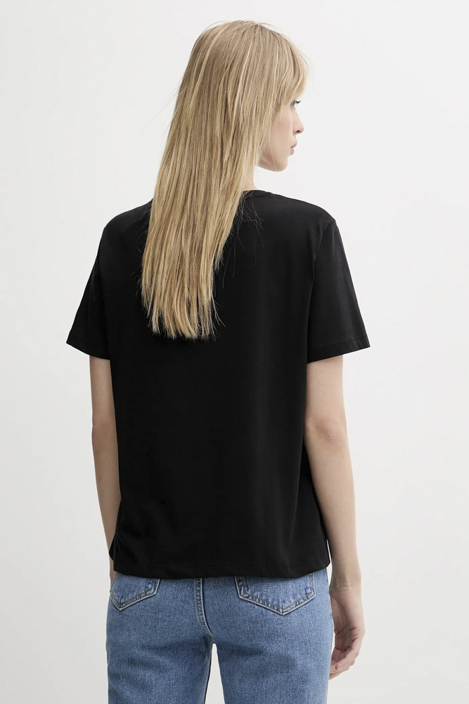 Γυναικείο Σετ T-shirt 2 Τεμαχίων Μαύρο/Λευκό Calvin Klein LV047C906G-UB1