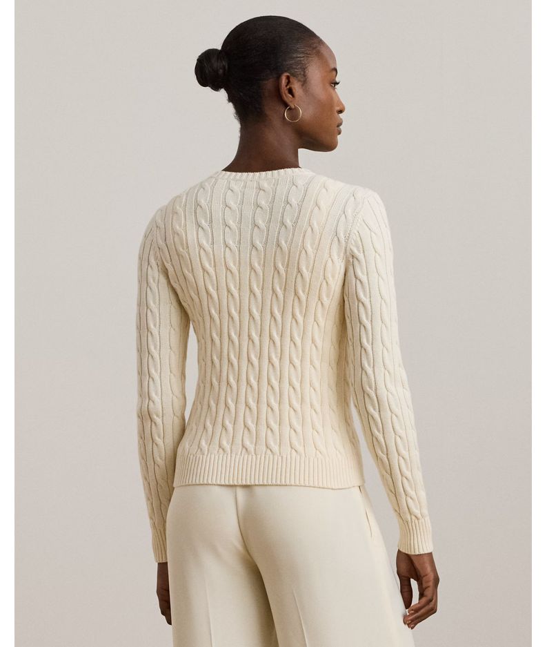 Γυναικεία Ralhan Πλεκτή Ζακέτα Εκρού Ralph Lauren 200932225001-Natural