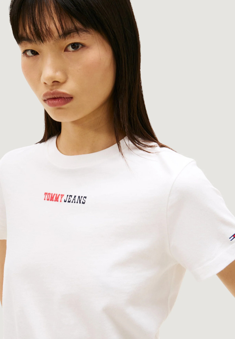 Γυναικείο T-shirt Λευκό Tommy Jeans DW0DW22277-YBL