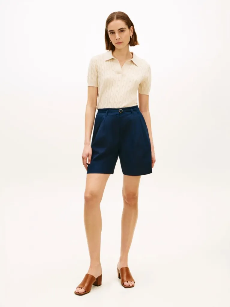 Γυναικεία Βερμούδα Navy Μπλε Tommy Hilfiger WW0WW49040-C1G