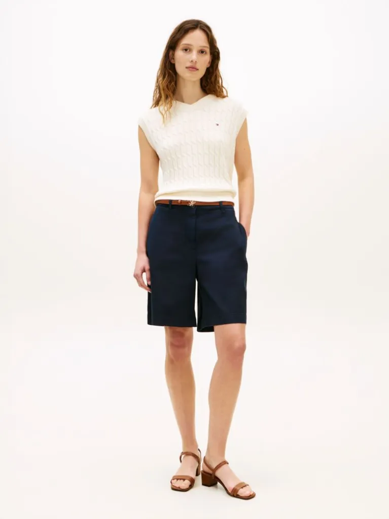 Γυναικεία Βερμούδα Navy Μπλε Tommy Hilfiger WW0WW49648-C1G