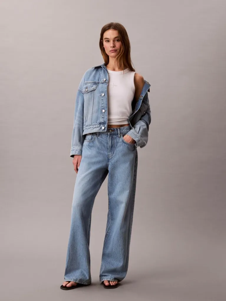 Γυναικείο Τζιν Γαλάζιο Calvin Klein LV047F662G-RJK