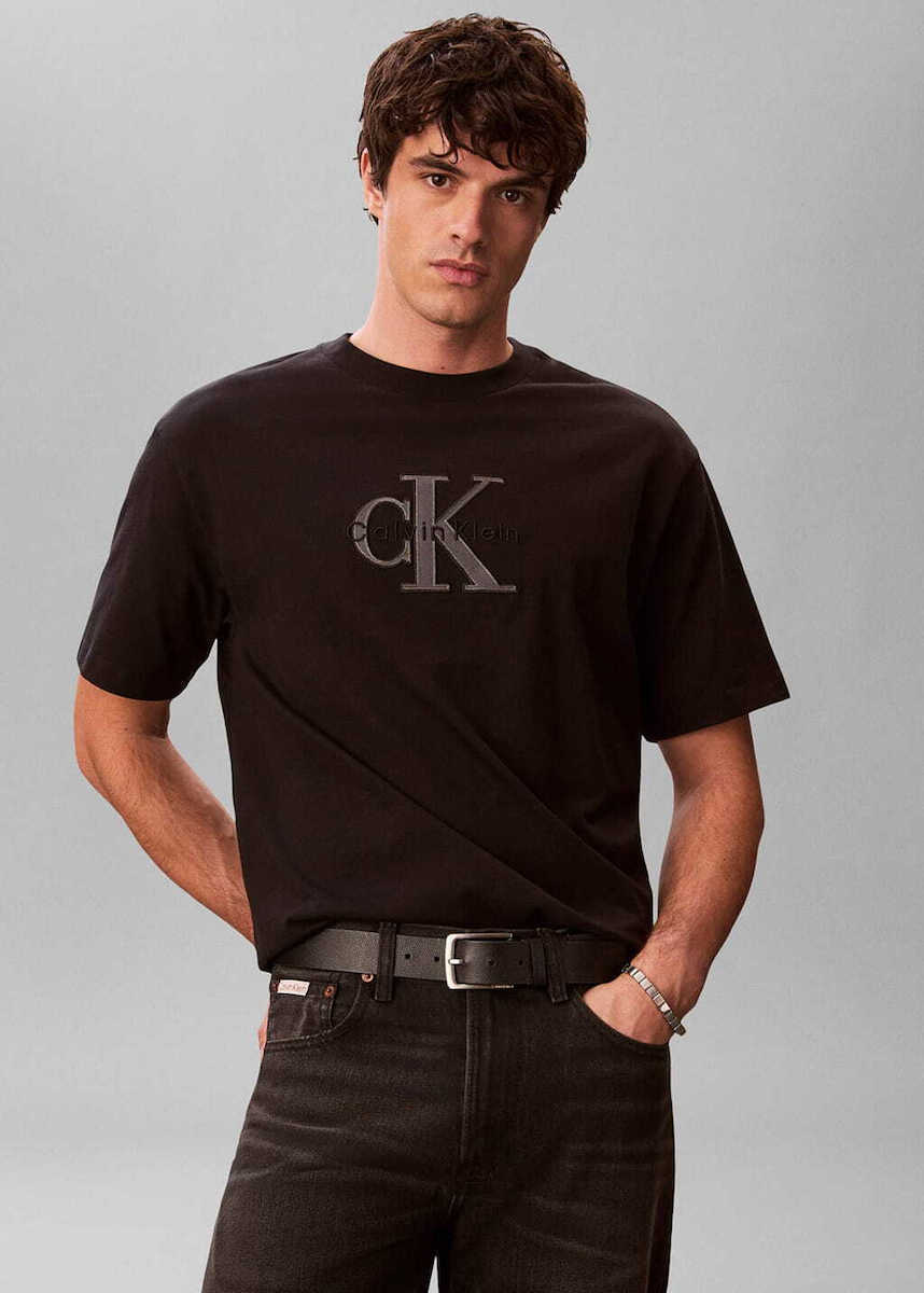 Ανδρικό T-shirt Μαύρο Calvin Klein LV04RF819G-UB1