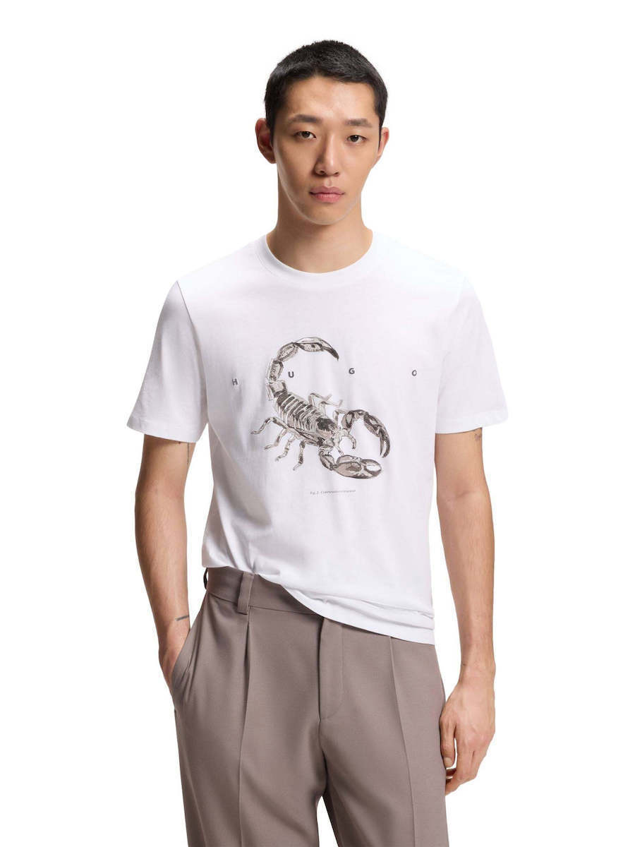 Ανδρικό Discorb T-shirt Λευκό HUGO 50557672-100