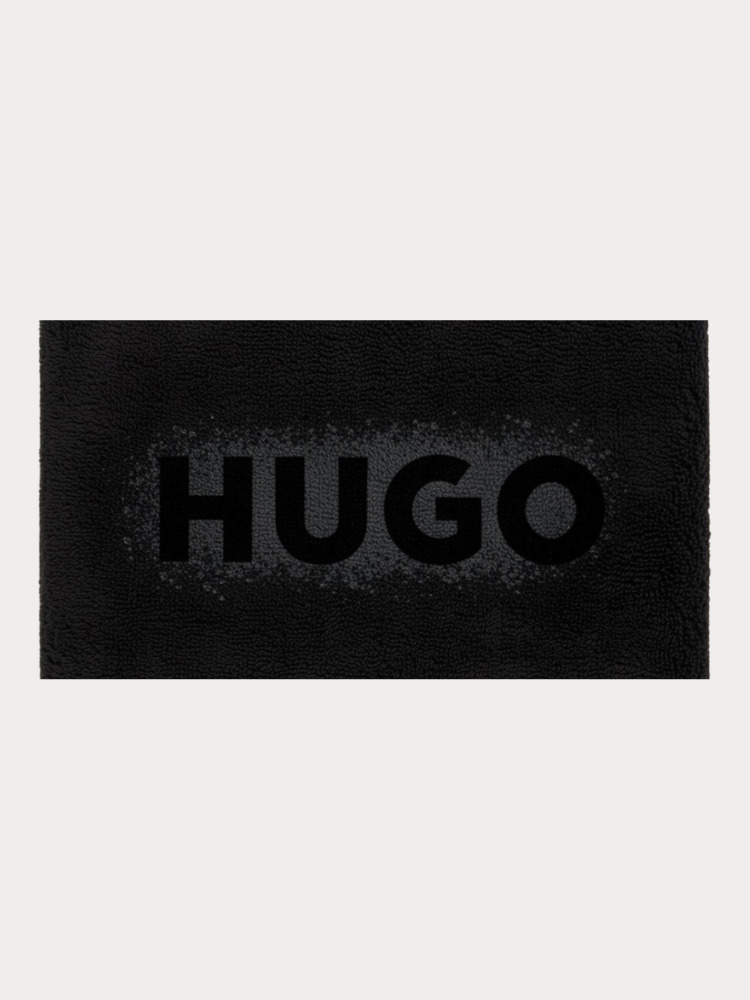 Spray Logo Πετσέτα Θαλάσσης Μαύρη HUGO 50561230-001