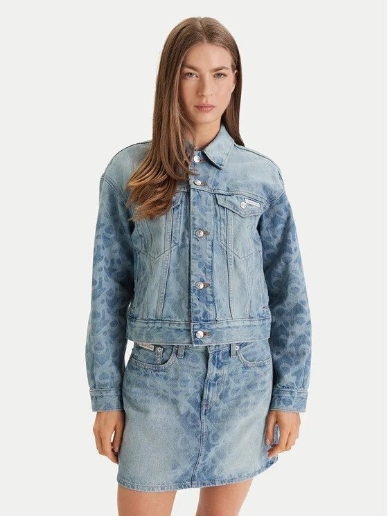 Γυναικείο Τζιν Μπουφάν Μπλε Calvin Klein LV047F677G-1WX