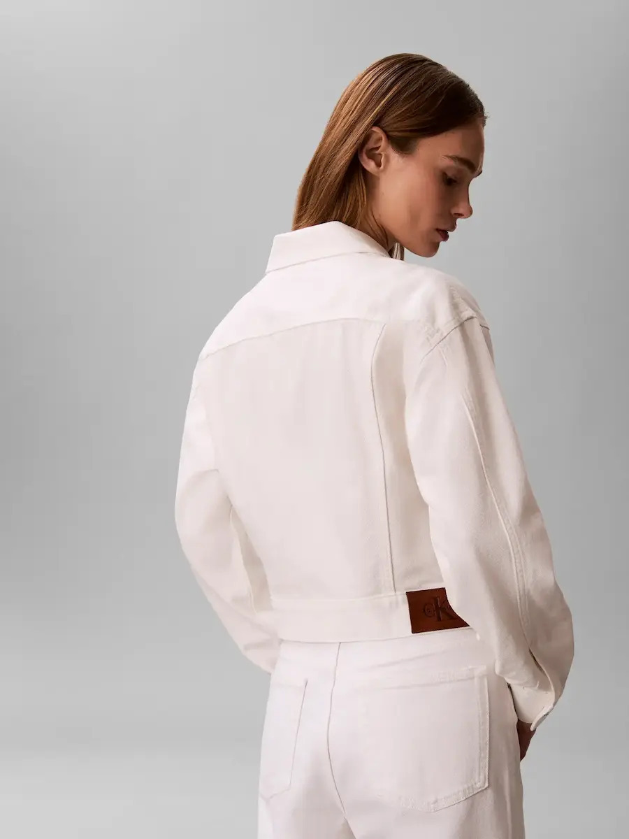 Γυναικείο Τζιν Μπουφάν Λευκό Calvin Klein LV047F776G-ASN