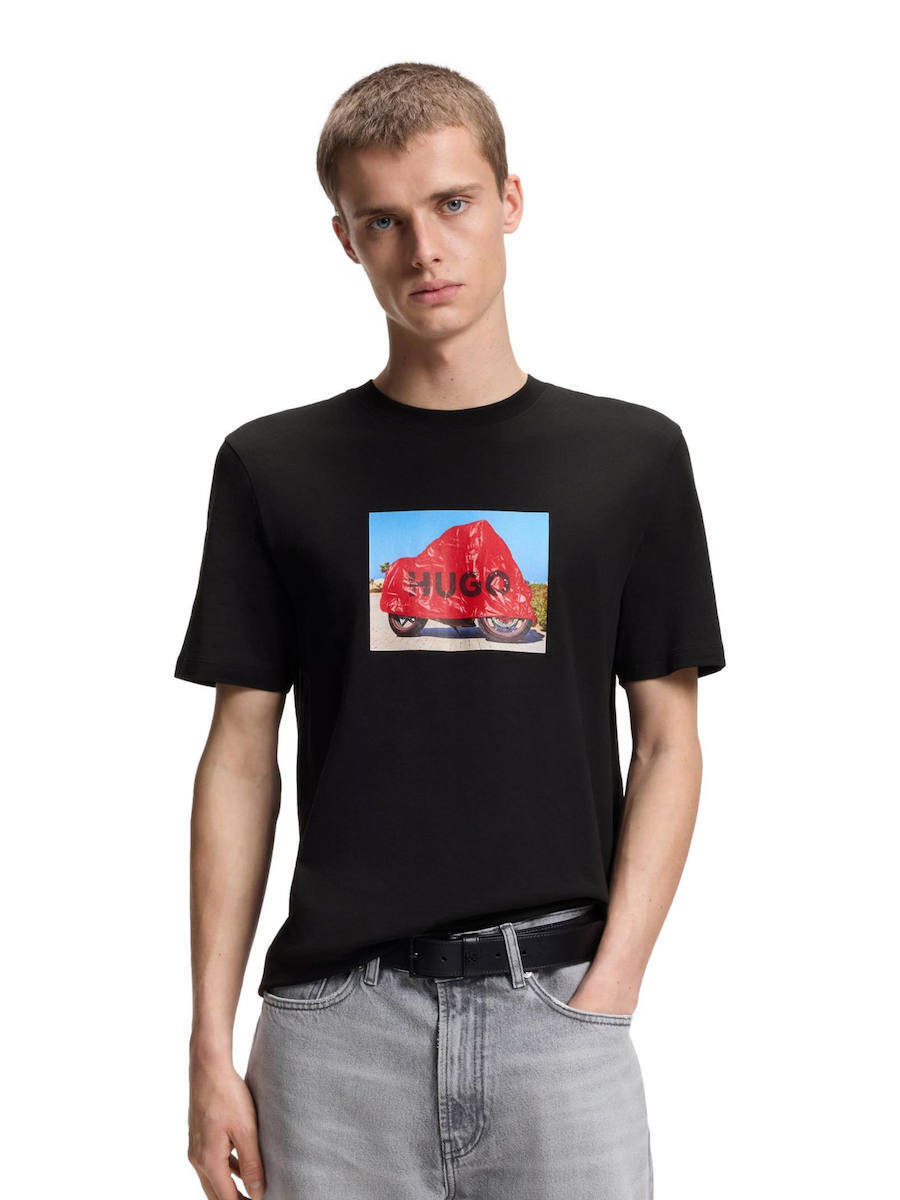 Ανδρικό Dostino T-shirt Μαύρο HUGO 50557674-001