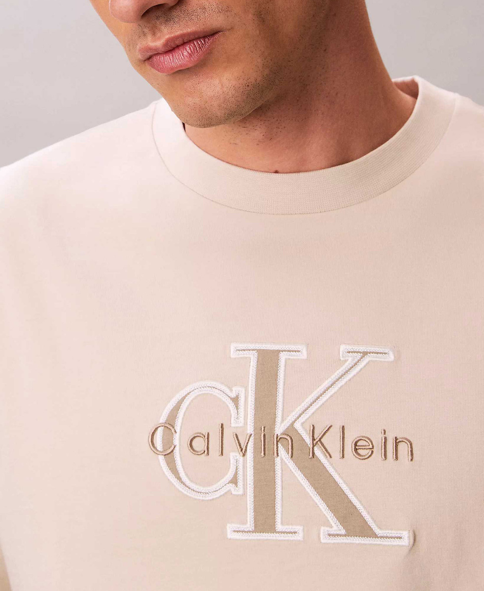 Ανδρικό T-shirt Μπεζ Calvin Klein LV04RF819G-2JX
