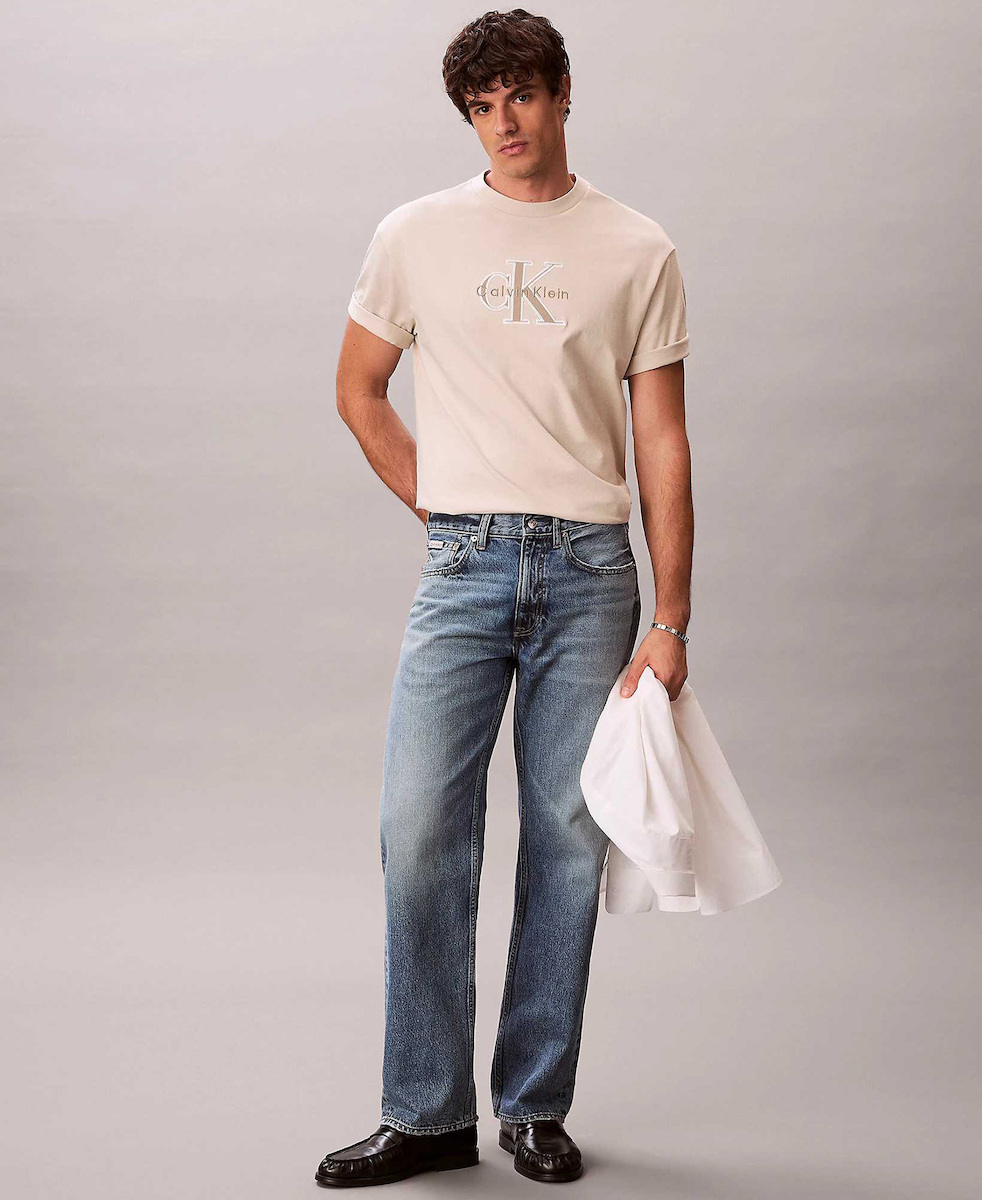 Ανδρικό T-shirt Μπεζ Calvin Klein LV04RF819G-2JX