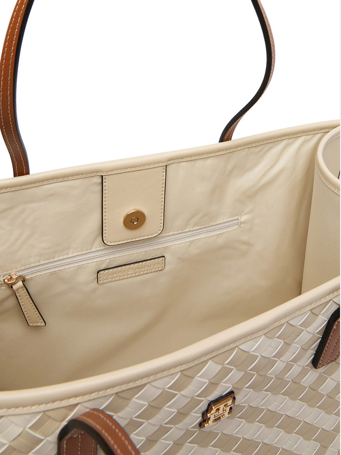Γυναικεία TH City Tote Τσάντα Μπεζ Tommy Hilfiger AW0AW18394-0F4