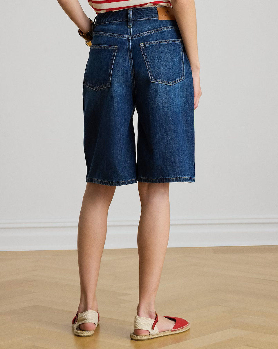 Γυναικεία Τζιν Βερμούδα Navy Μπλε Ralph Lauren 200P13594001-Blue