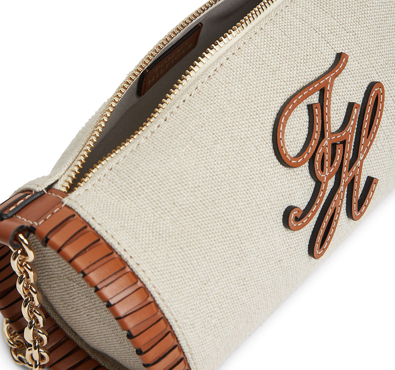 Γυναικεία Λινή Τσάντα Μπεζ Tommy Hilfiger AW0AW18635-0F4