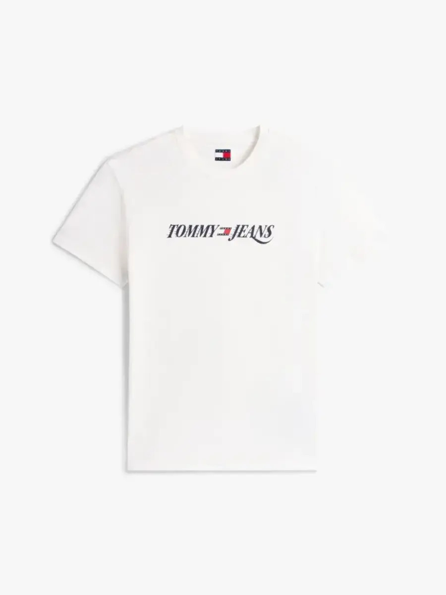 Ανδρικό T-shirt Λευκό Tommy Jeans DM0DM22548-YBL