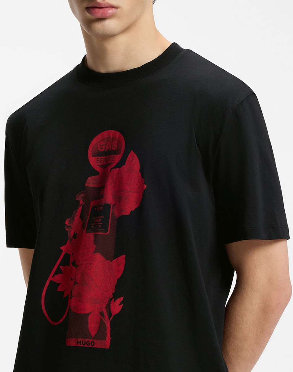 Ανδρικό Dikerd T-shirt Μαύρο HUGO 50564024-001
