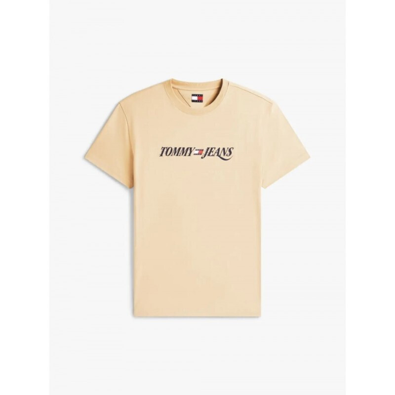 Ανδρικό T-shirt Μπεζ Tommy Jeans DM0DM22548-AB9