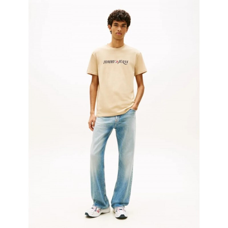 Ανδρικό T-shirt Μπεζ Tommy Jeans DM0DM22548-AB9