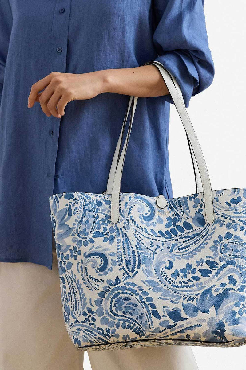 Γυναικεία Τσάντα Διπλής Όψεως Λευκή Ralph Lauren 431795329078-WHITE