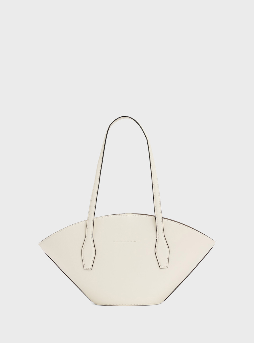 Γυναικεία Δερμάτινη Numah Chapelier Tote Τσάντα Λευκή BOSS 50563842-119