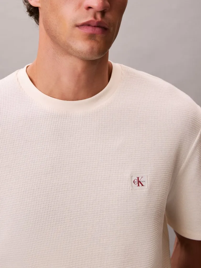 Ανδρικό T-shirt Μπεζ Calvin Klein LV04RD008G-F7J