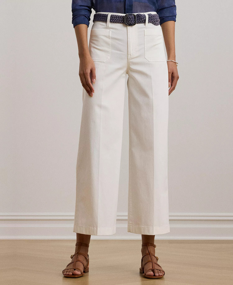 Γυναικείο Παντελόνι Λευκό Ralph Lauren 200973689001-White